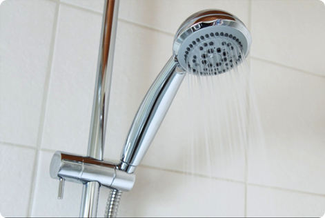Modern Chrome Shower Fixture Installation - American Commercial Plumbing LLC